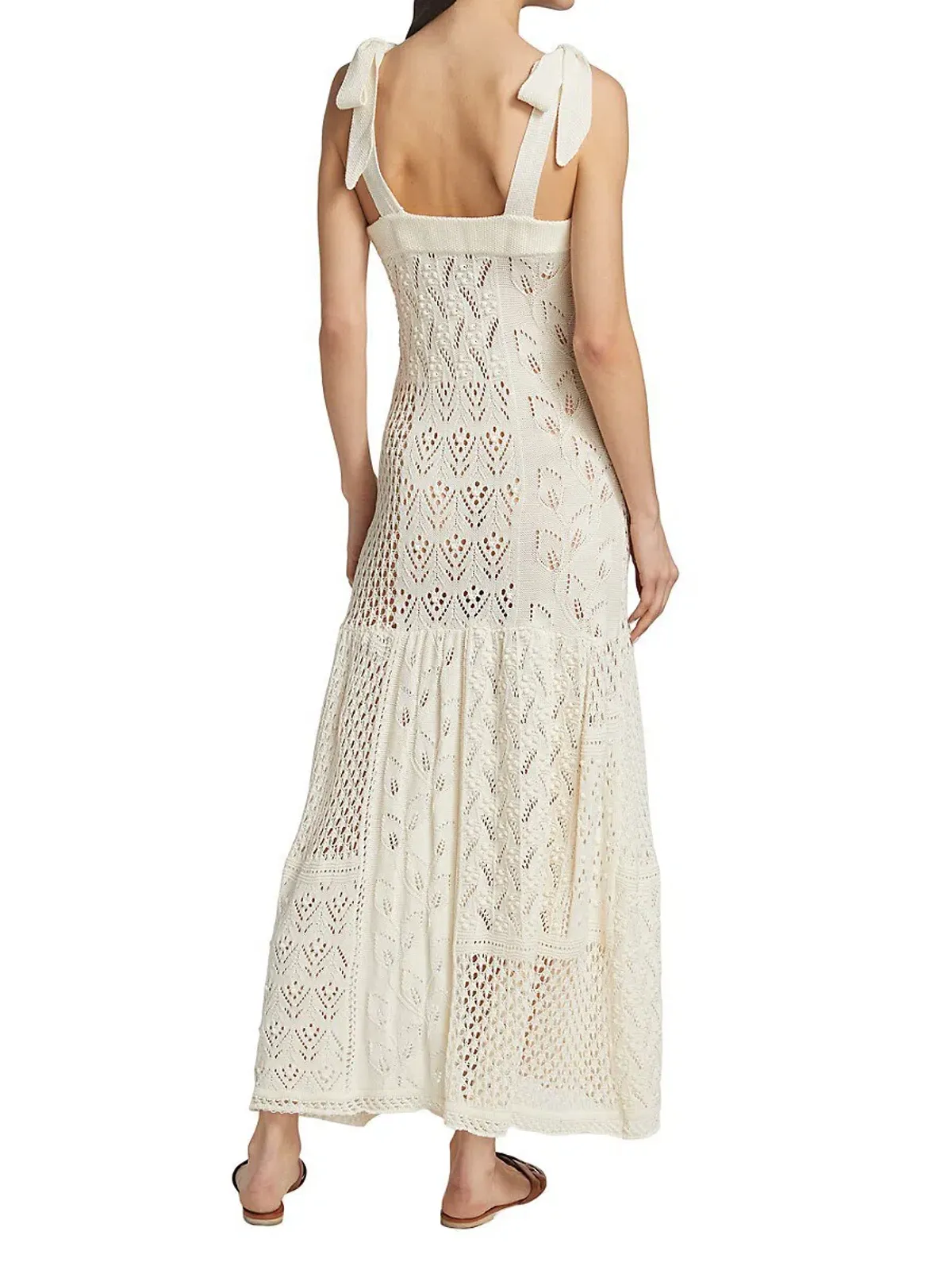 Zimmermann Anneke Patchwork Dress Cream/White Size 0 / AU 8 - Image 5