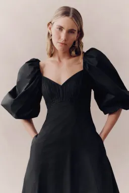 Aje Hester Corsetted Midi Dress Black Size 12 for rent on The Volte - image 2