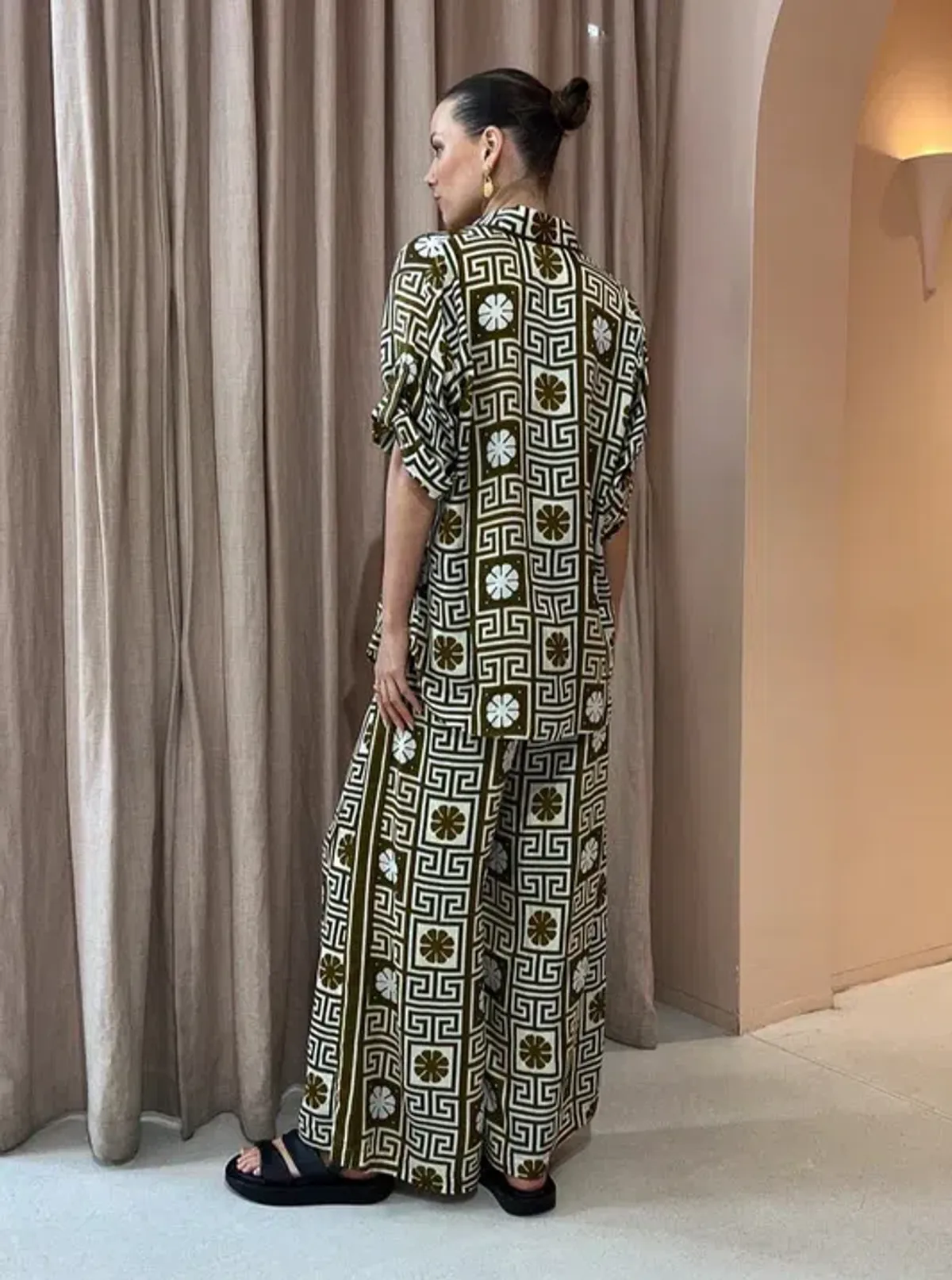 Alemais Dimi Jacquard Shirt & Pant Set Print Size 8 - Image 11