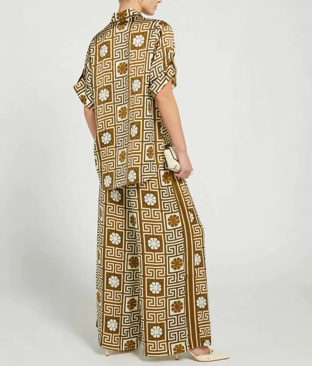 Alemais Dimi Jacquard Shirt & Pant Set Print Size 8 for rent on The Volte - main image