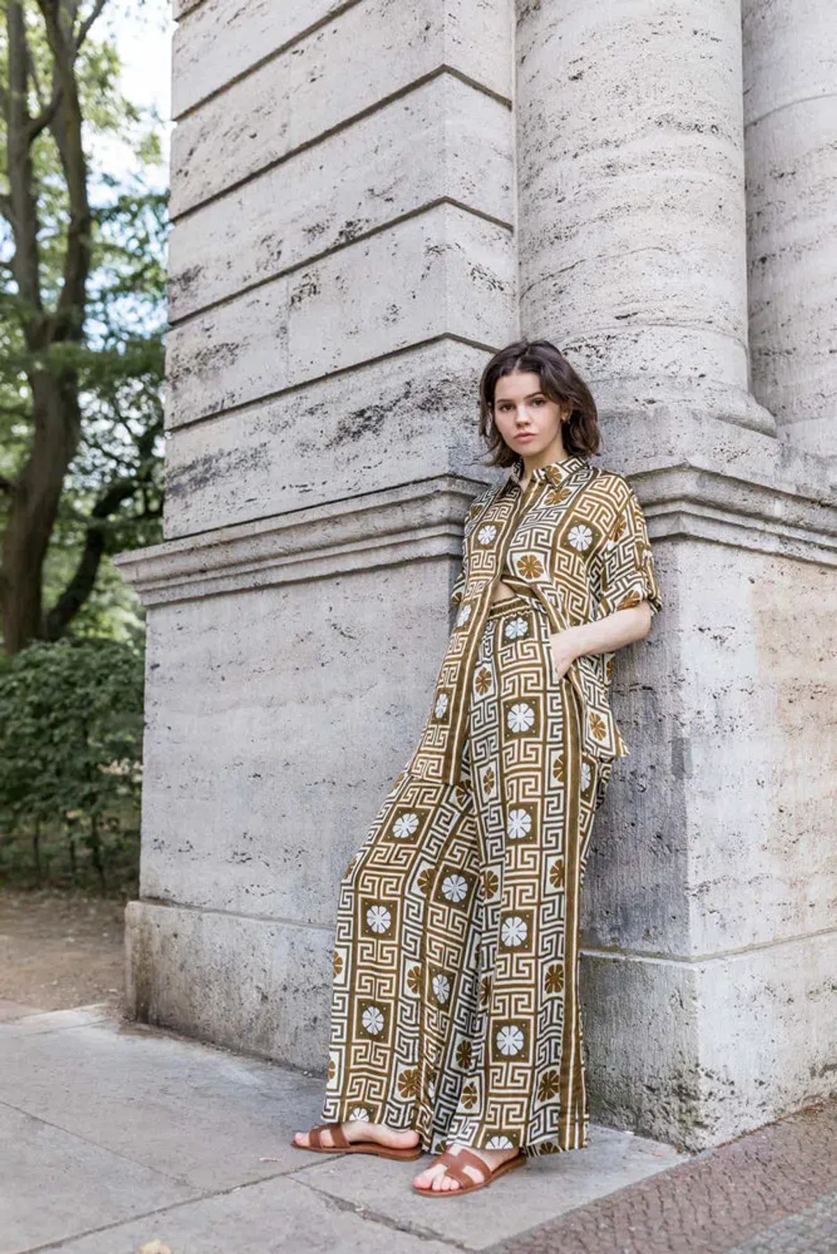 Alemais Dimi Jacquard Shirt & Pant Set Print Size 8 - Image 14