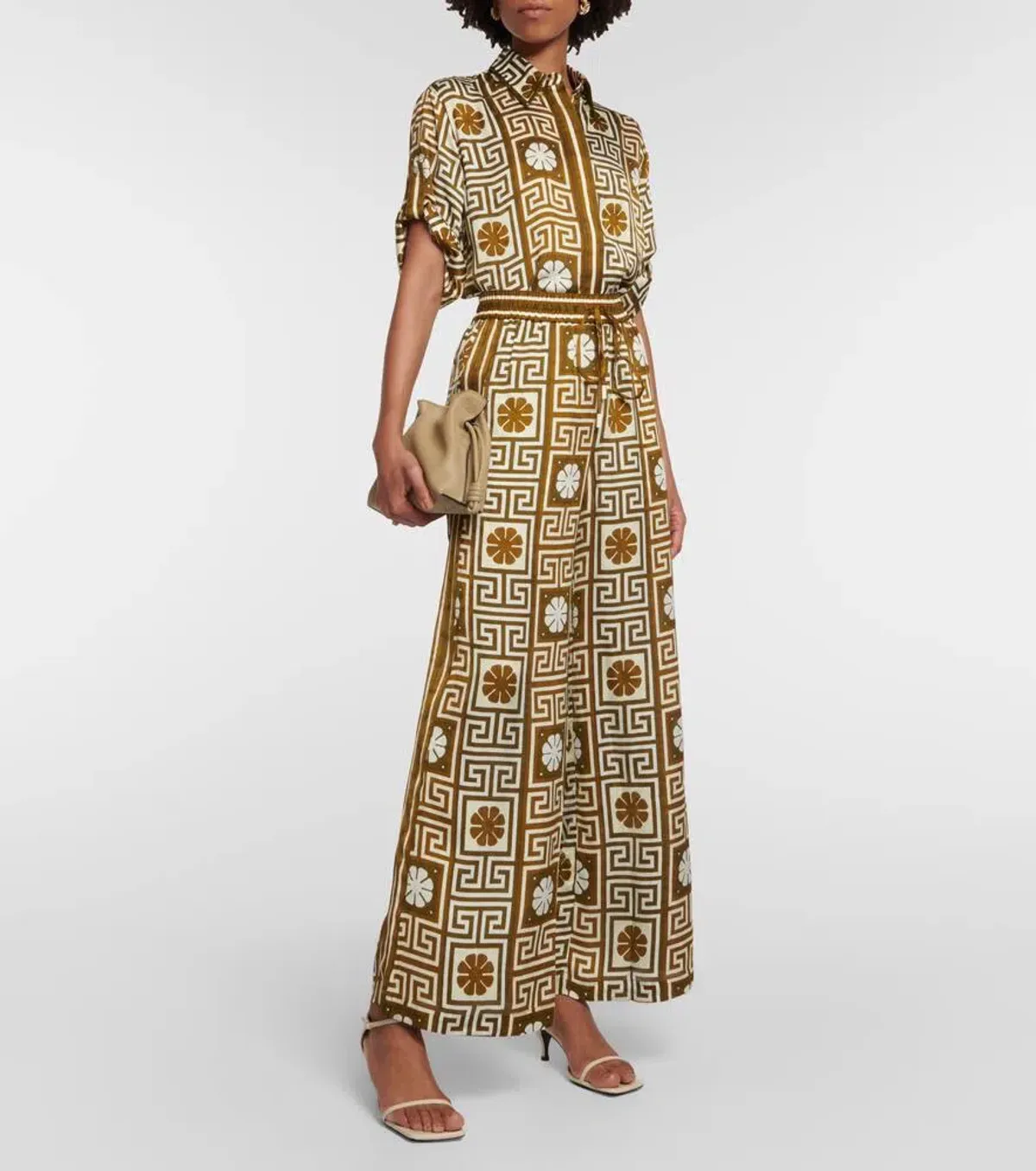 Alemais Dimi Jacquard Shirt & Pant Set Print Size 8 - Image 2