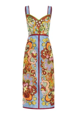Alemais Dreamer Corset Midi Dress Multi Size 14 for rent on The Volte - image 6