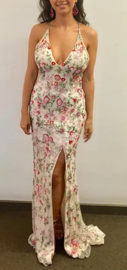 Primavera Couture 3073 Duchess Flower Gown Sequin Size 8 for rent on The Volte - image 5