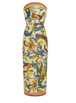 Alemais Ozma Bodice Midi Dress in Cream Multi Size 10 for rent on The Volte - image 5