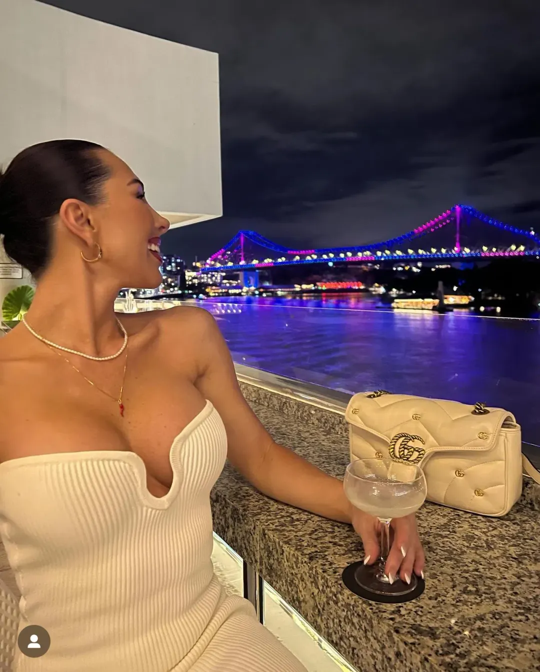 House Of CB Oriana Ribbed Knit Strapless Midi Dress White Size S / AU 8 for rent on The Volte - main image