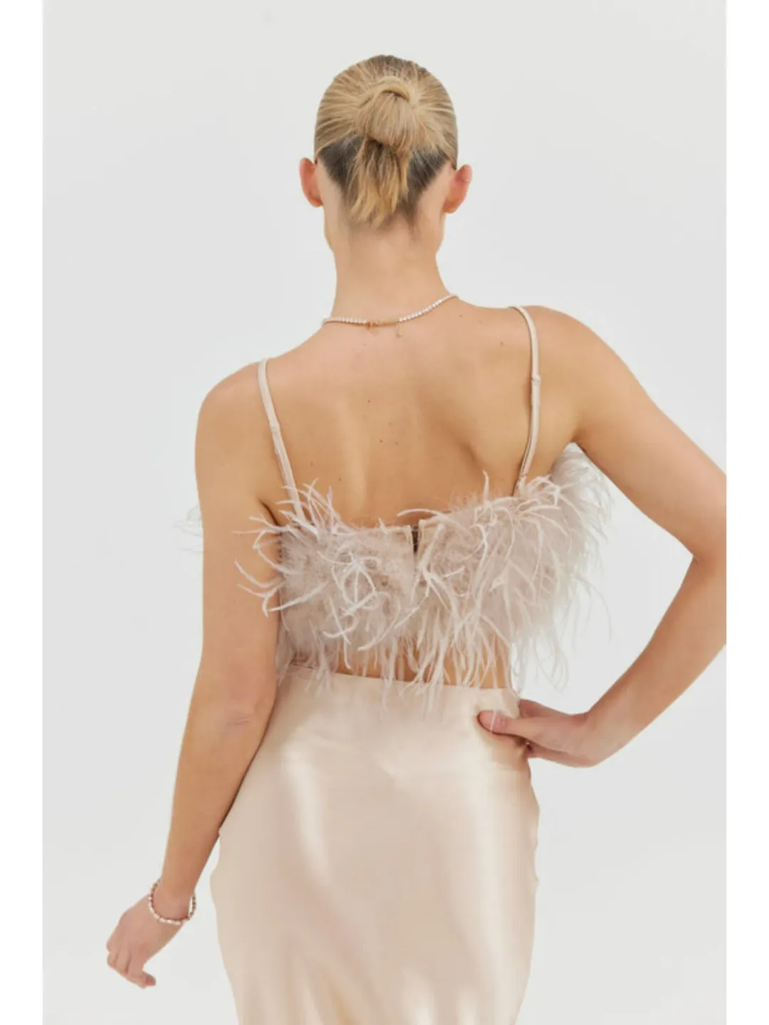 Bubish Iris Top & Harlow Skirt Champagne Size S / AU 8 for rent on The Volte - main image