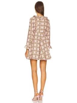 Zimmermann Daisy Mini Dress Pink Daisy Print Size 0 / AU 8 for rent on The Volte - image 3