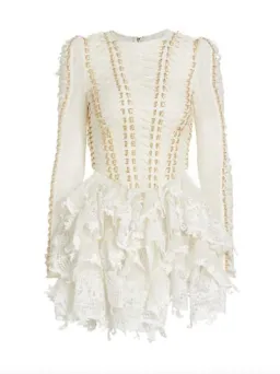 Zimmermann Coaster Corset Laced Dress Ivory Size 0 / AU 8 for rent on The Volte - image 3