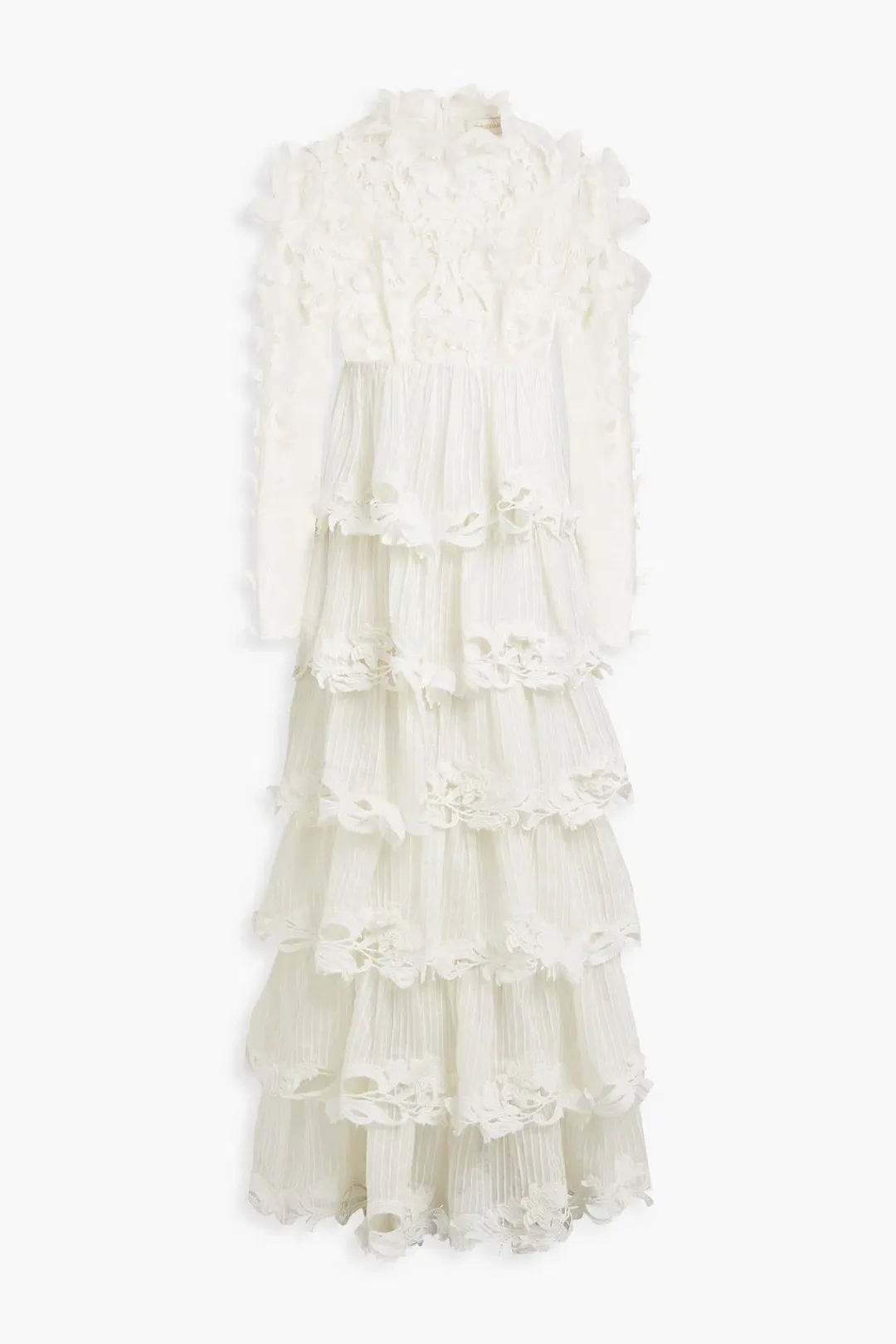 Zimmermann Luminous Embroidered Gown Natural Size 2 / AU 12 for rent on The Volte - main image
