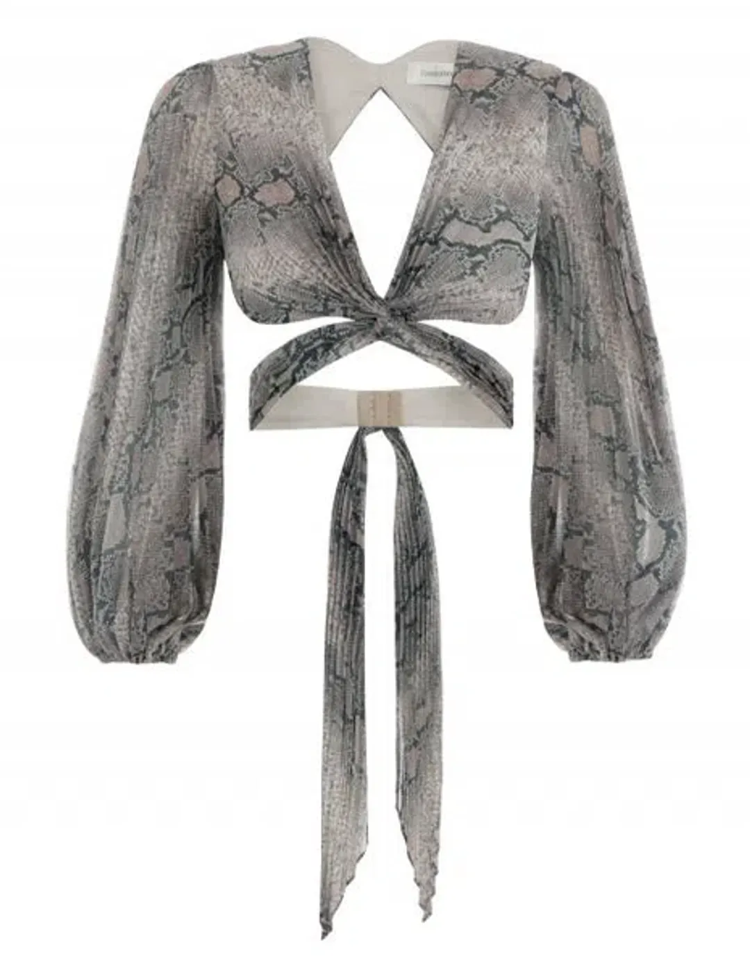 Zimmermann Corsage Pleated Set Python Size 1 / AU 10 for rent on The Volte - main image