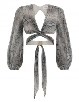 Zimmermann Corsage Pleated Set Python Size 1 / AU 10 for rent on The Volte - image 2