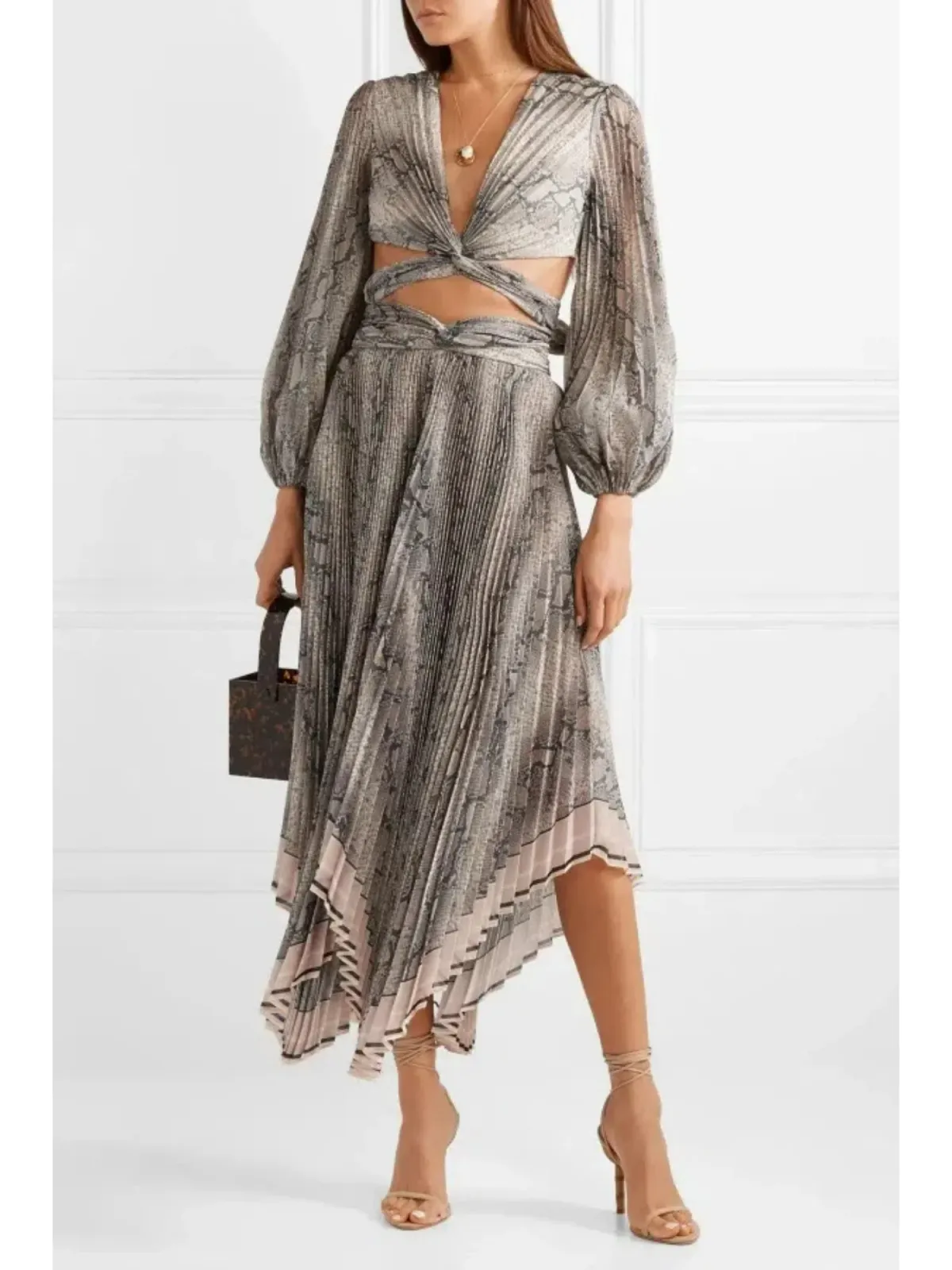 Zimmermann Corsage Pleated Set Python Size 1 / AU 10 - Image 1