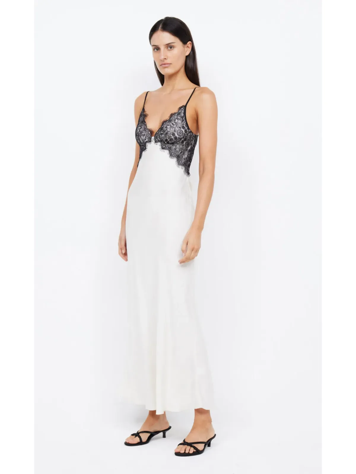 Bec & Bridge Emery Lace Maxi Dress Ivory/Black Size AU 8 - Image 2