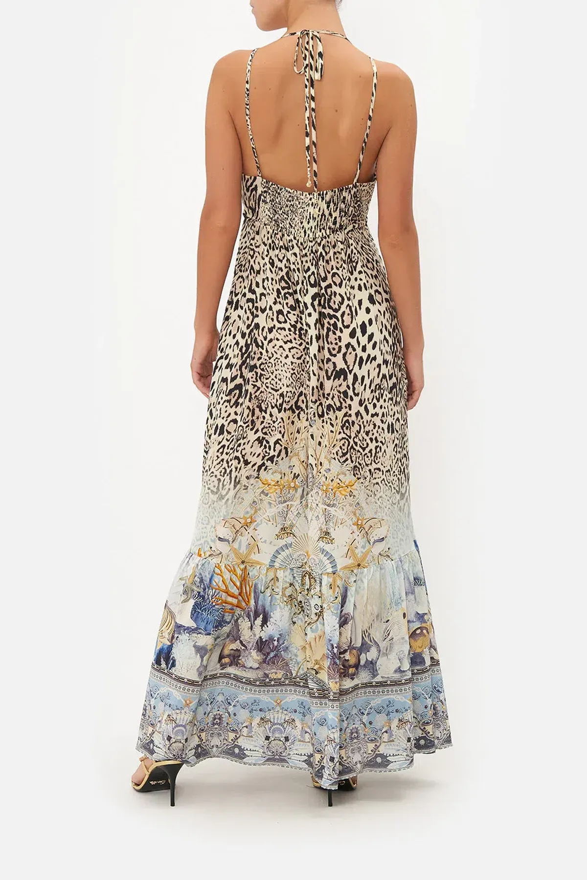 Camilla Seahorse Sonnet Tiered Dress Leopard Print Size XXL / AU 18 - Image 2