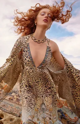 Camilla Seahorse Sonnet Tiered Dress Leopard Print Size XXL / AU 18 for rent on The Volte - image 6