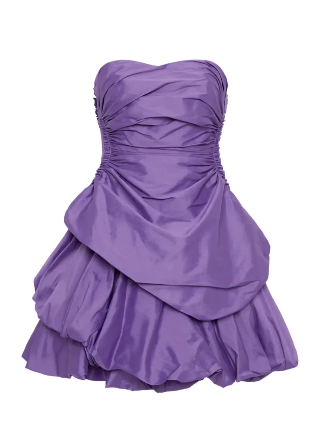 Aje Day Break Strapless Mini Deep Violet Size AU 8 for rent on The Volte - main image