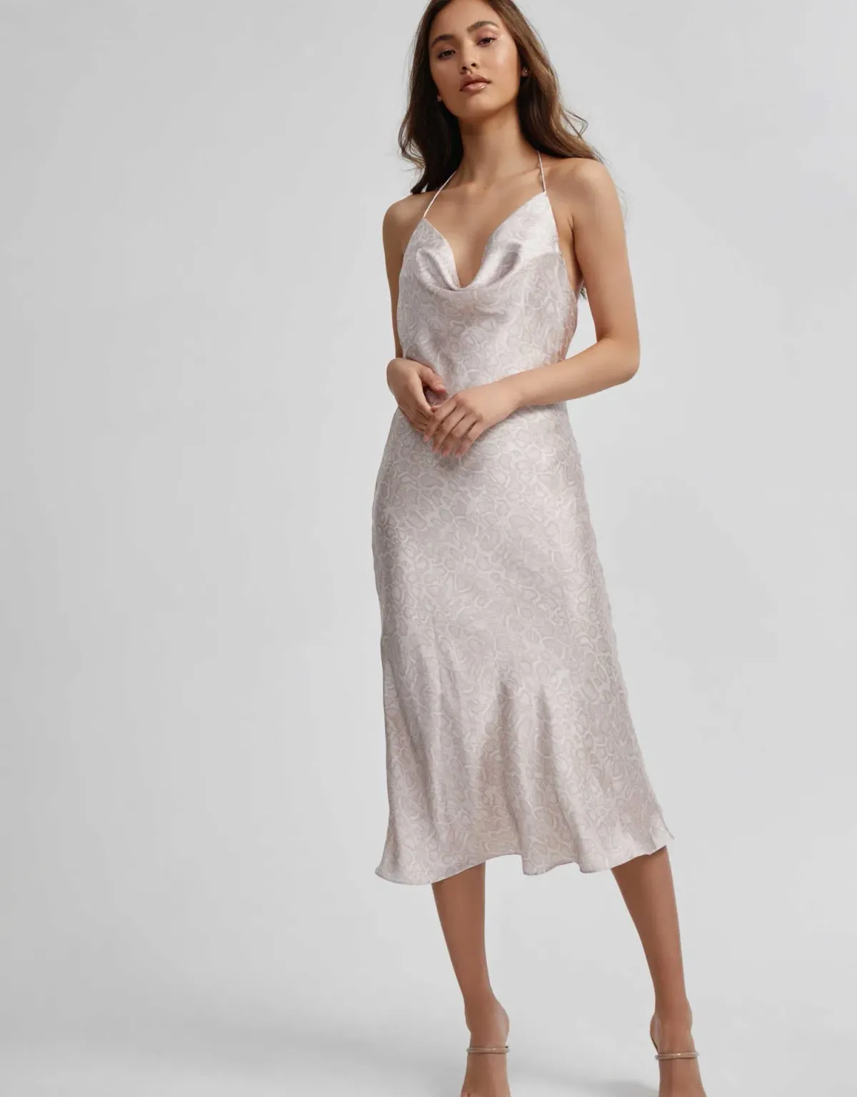 Lexi Maria Midi Dress Pink Size 6 - Image 1