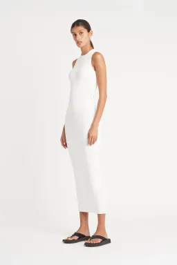 Sir The Label Celena Cross Back Midi Dress Ivory Size 3 / 12 AU for rent on The Volte - image 1
