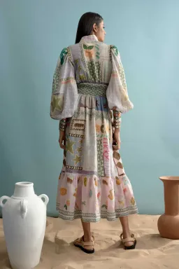 Alemais Emma Gale Shirtdress Multi Size 12 for rent on The Volte - image 6