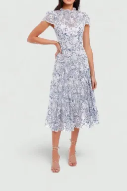 Moss and Spy Elodie Dress in Blue Size 10 for rent on The Volte - image 2