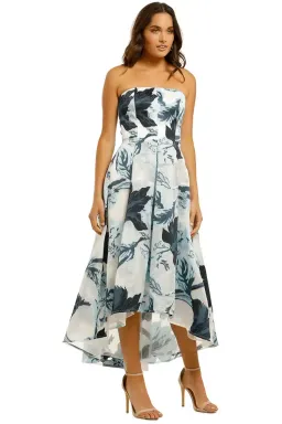 Moss and Spy Luna Strapless Dress in Multi Size 10 for rent on The Volte - image 1