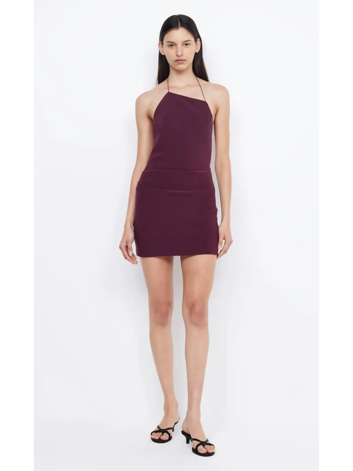 Bec & Bridge Andy Mini Dress Plum Size AU 6 - Image 1