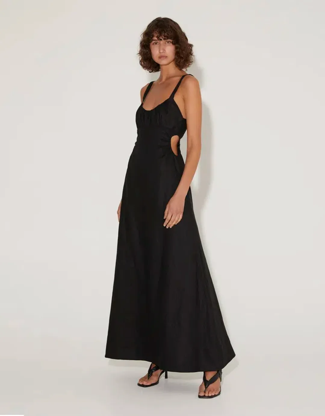 Hansen and Gretel Carlos Maxi Dress Black Size 8 for rent on The Volte - main image
