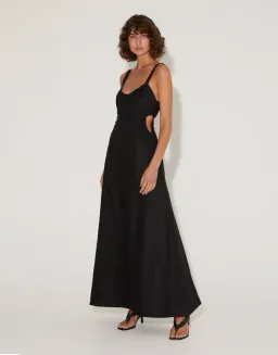 Hansen and Gretel Carlos Maxi Dress Black Size 8 for rent on The Volte - image 2