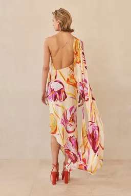 Cult Gaia Trysta Dress Watercolour Floral Print Size S / Au 8 for rent on The Volte - image 3