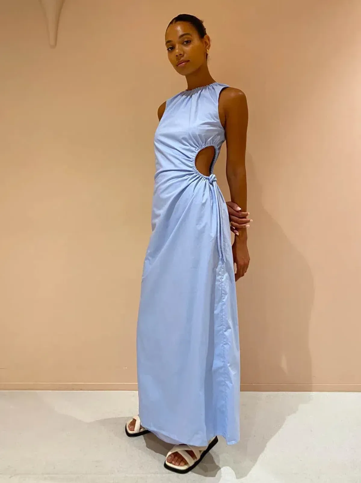 Sir the Label Ilkin Cut Out Dress in Ice Blue Size 1 / AU 8 - Image 3