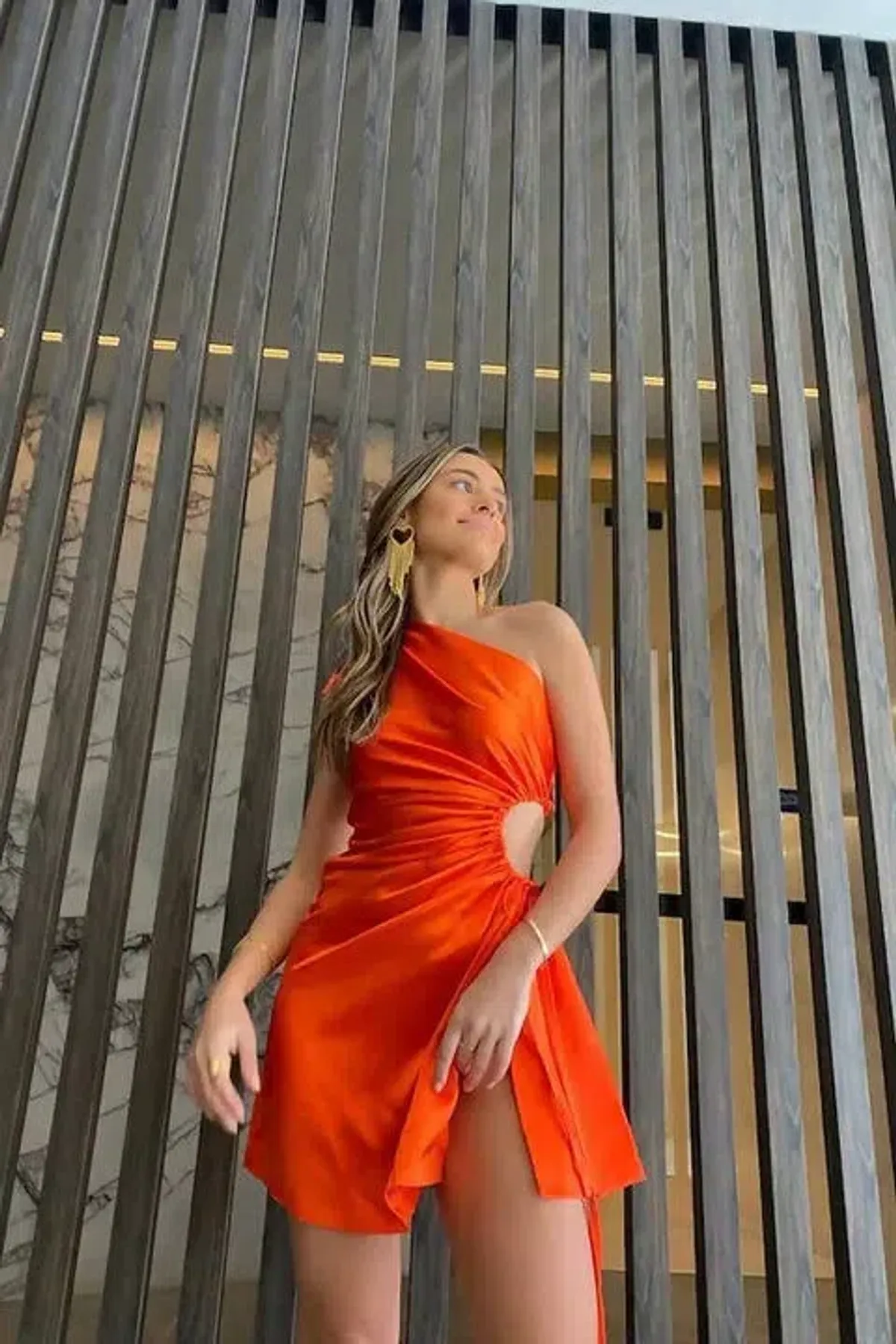 Sonya Moda Nour Mini Dress in Orange Size 8 - Image 2