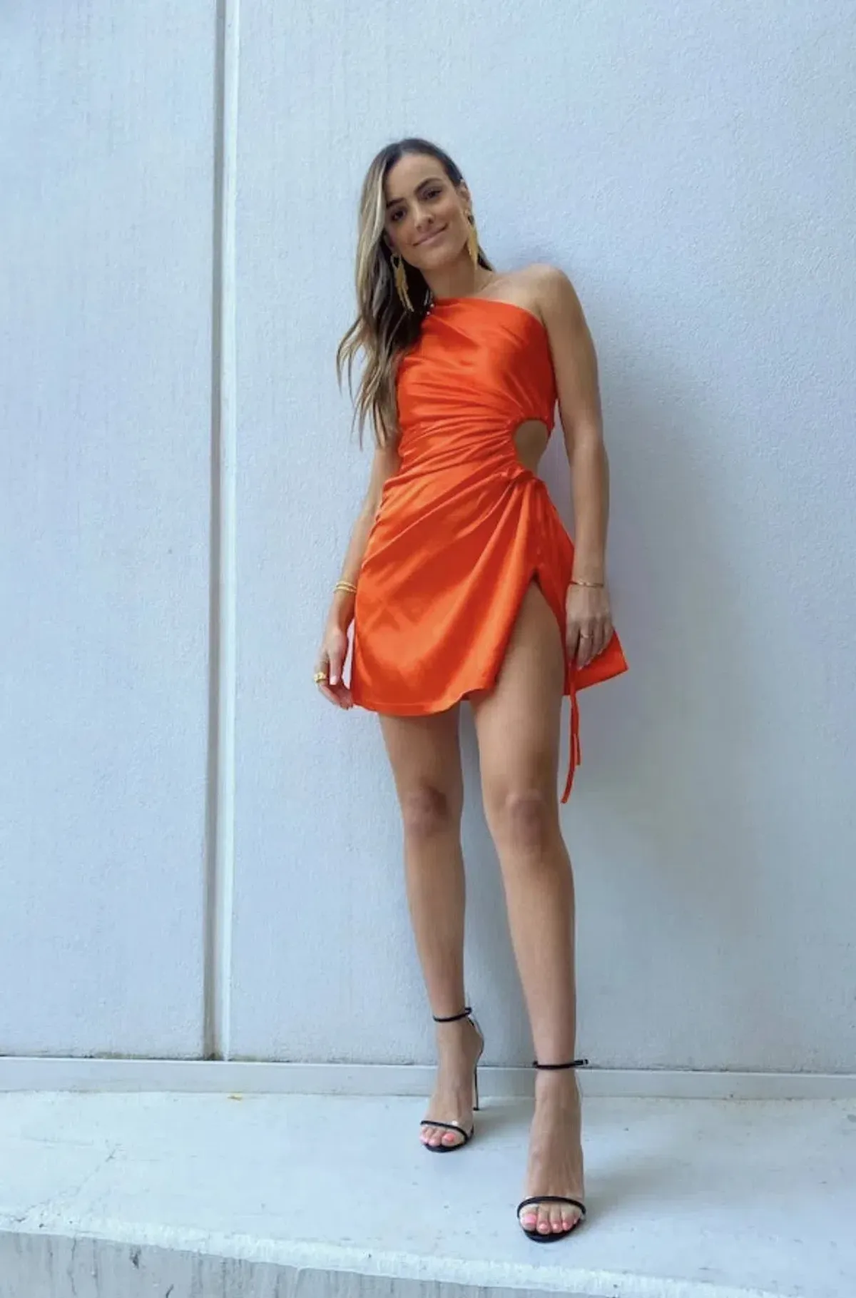 Sonya Moda Nour Mini Dress in Orange Size 8 - Image 1