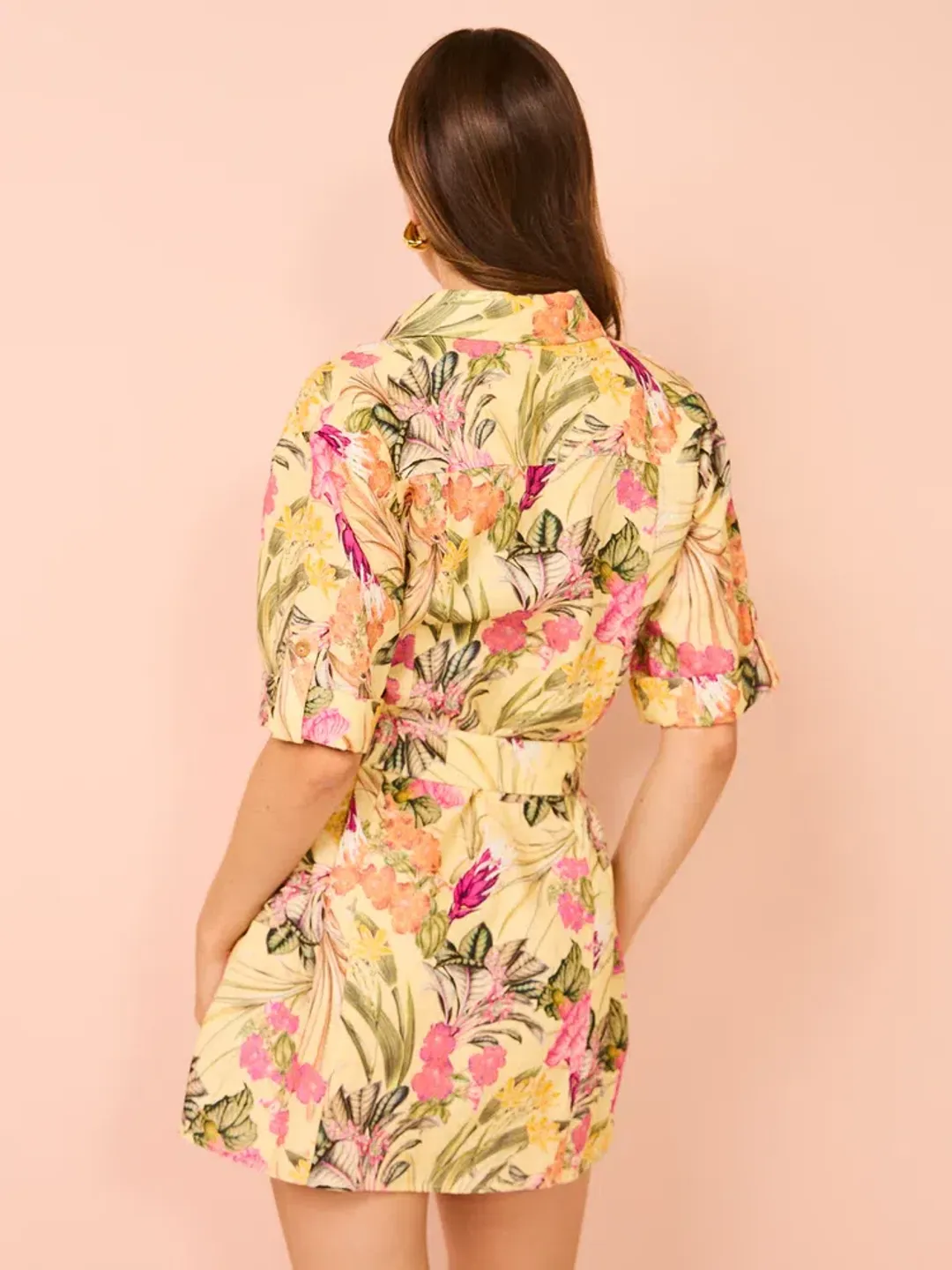 Significant Other Lark Mini Dress Honey Botanical Size AU 8 for rent on The Volte - main image