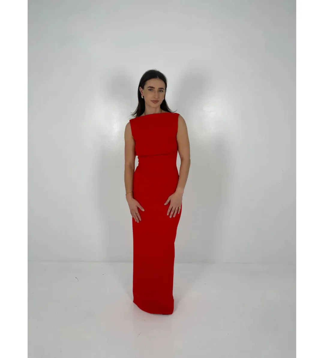 Effie Kats Verona Gown in Cherry Red Size XS / AU 6 for rent on The Volte - main image