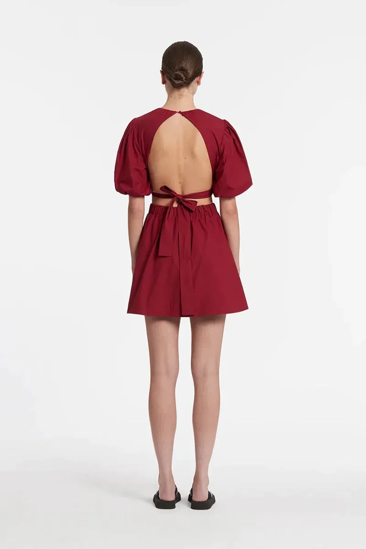 Sir the Label Dion Open Back Mini Dress in Plum Size 0 / AU 6 - Image 3