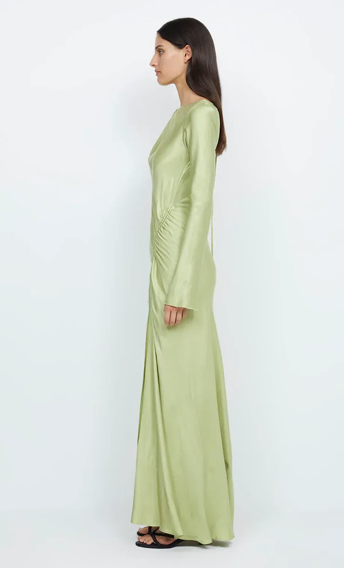 Bec & Bridge Kai Asym Maxi Dress Pear Size 10 - Image 3