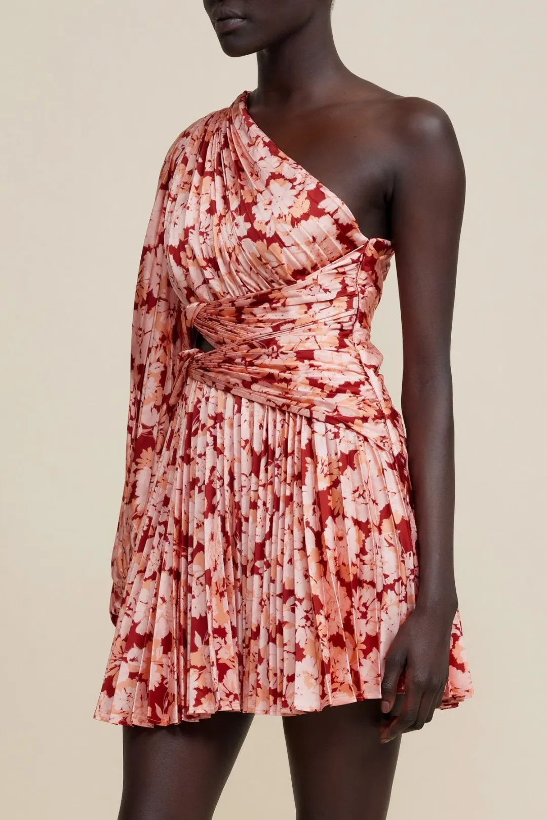 Acler Auroa Floral Mini Dress Rouge Medley Size 14 for rent on The Volte - main image