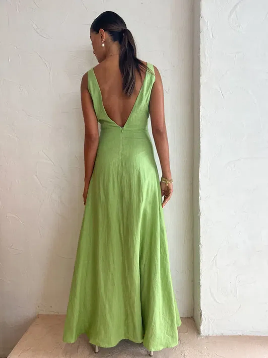 Issy Blue Skies Dress In Apple Size 6 for rent on The Volte - main image