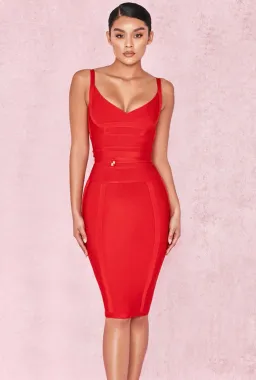 House of CB Belice Bandage Dress Red Size 6 for rent on The Volte - image 1