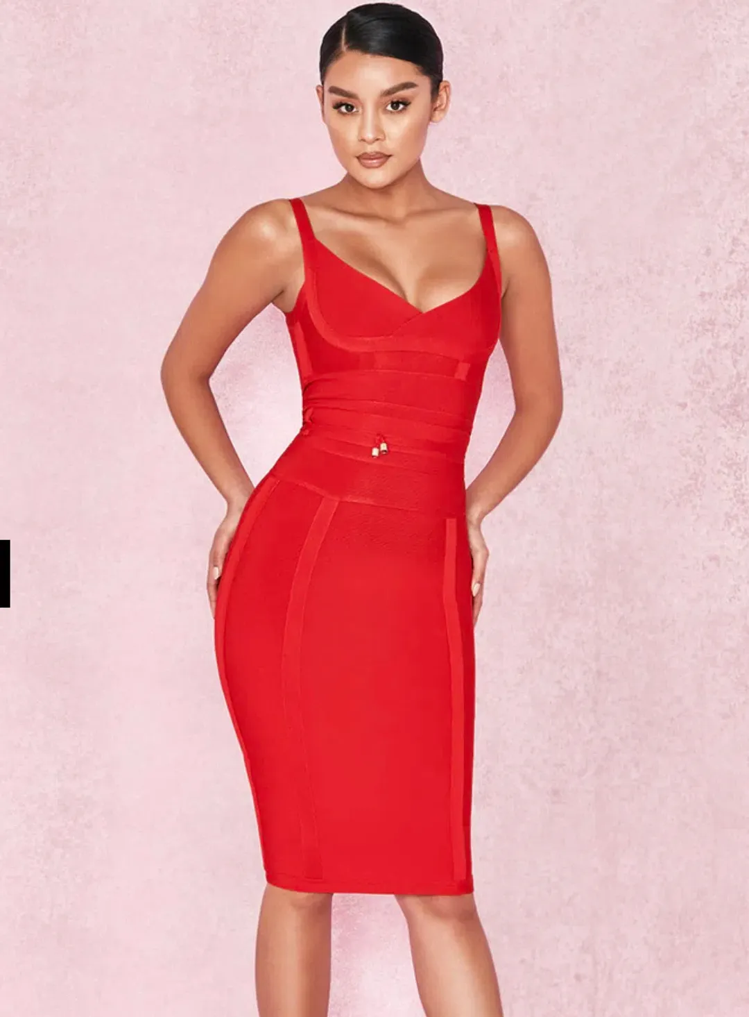 House of CB Belice Bandage Dress Red Size 6 for rent on The Volte - main image