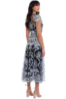 Moss and Spy Natalie Dress in Midnight White Size 16 for rent on The Volte - image 6