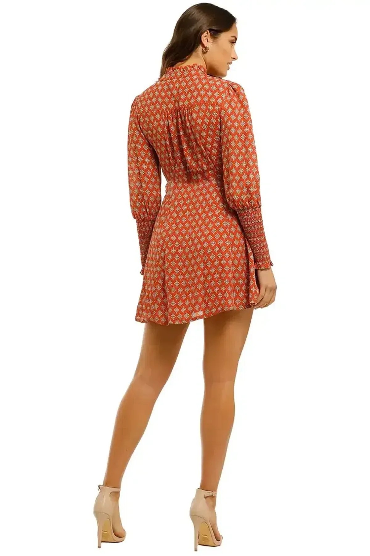 Nicholas Agadir Dress in Marrakech Medallion Saffron Size 8 - Image 2