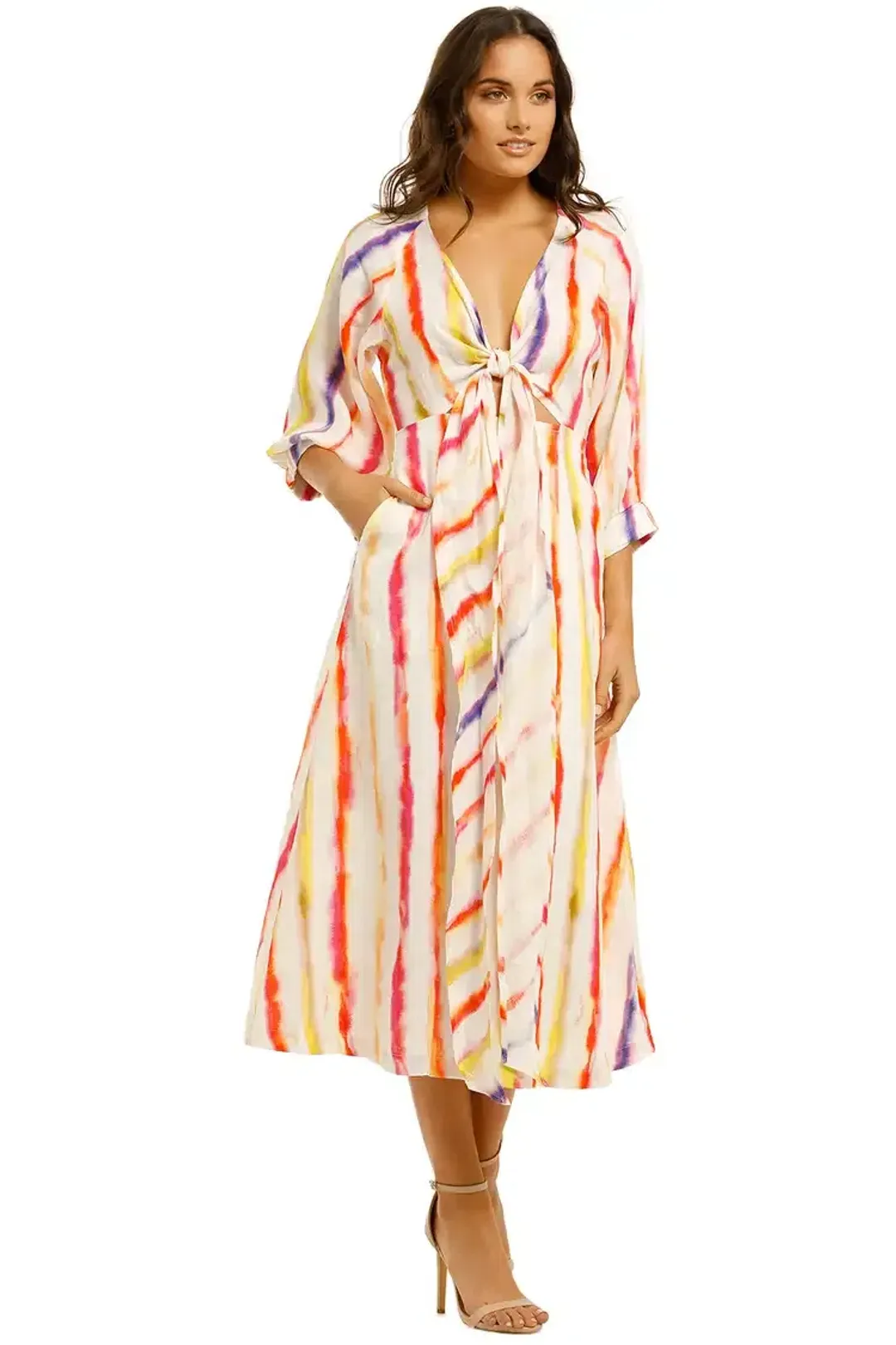 Nicholas Asilah Dress in Brushed Rainbow Size 10 for rent on The Volte - main image