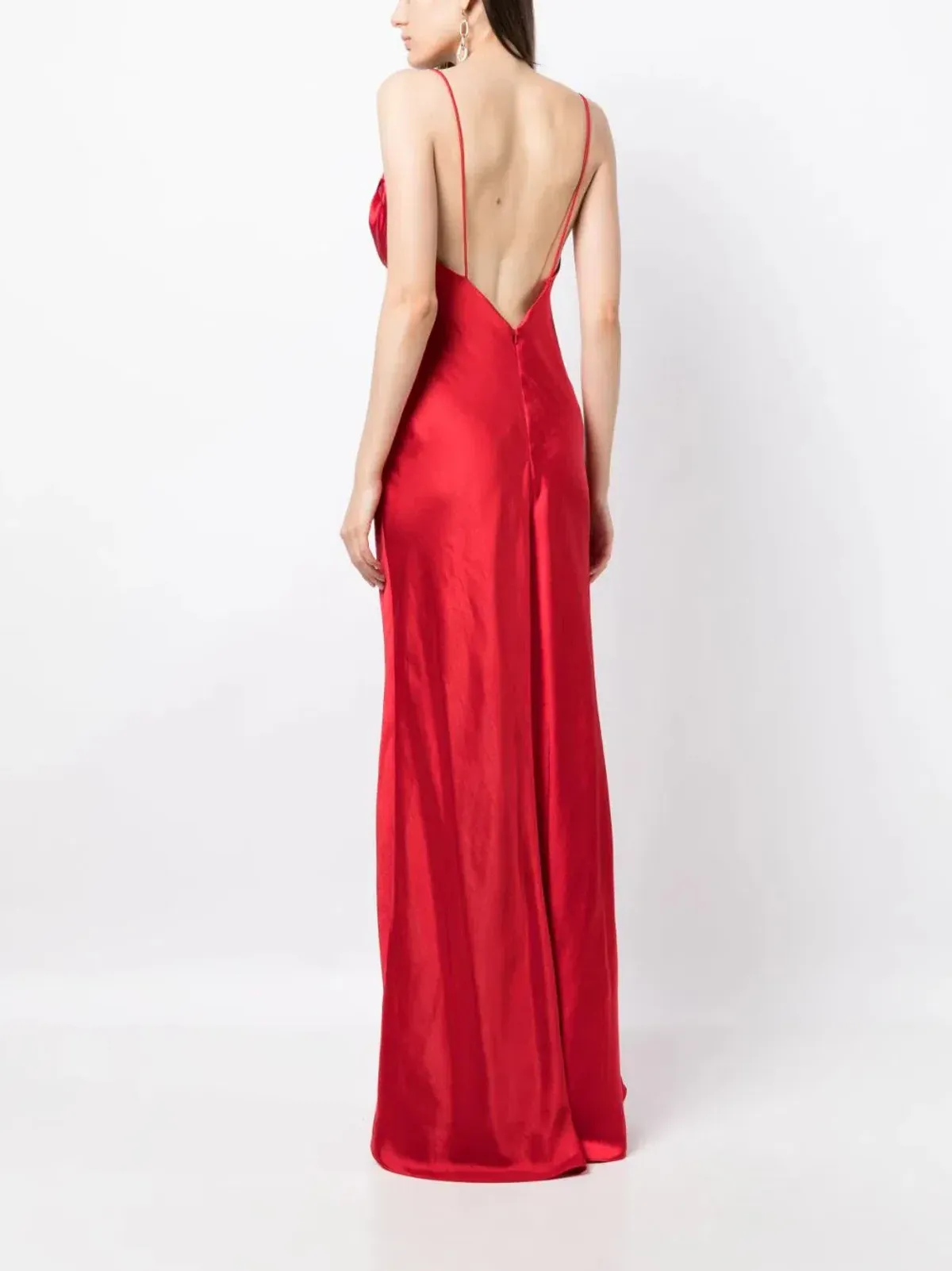 Rachel Gilbert Skyla Gown in Cherry Size 8 - Image 3