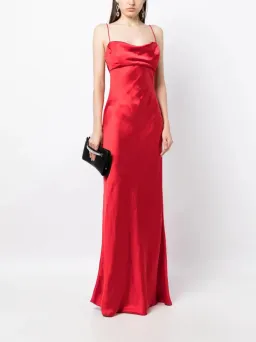 Rachel Gilbert Skyla Gown in Cherry Size 8 for rent on The Volte - image 2