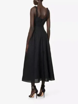 Rachel Gilbert Sophy Strap Midi Dress Black Size 1 / AU 8 for rent on The Volte - image 3
