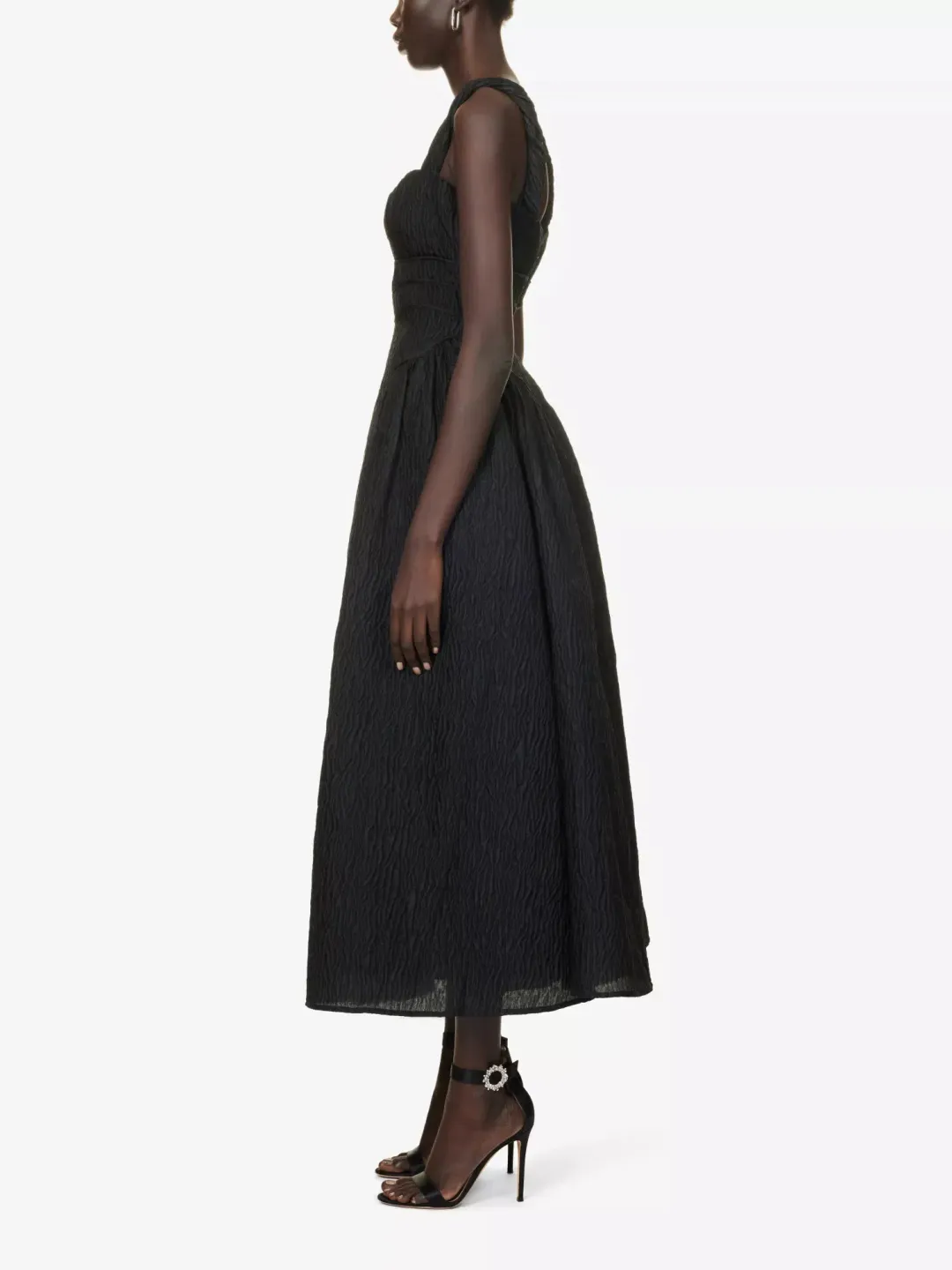 Rachel Gilbert Sophy Strap Midi Dress Black Size 1 / AU 8 for rent on The Volte - main image