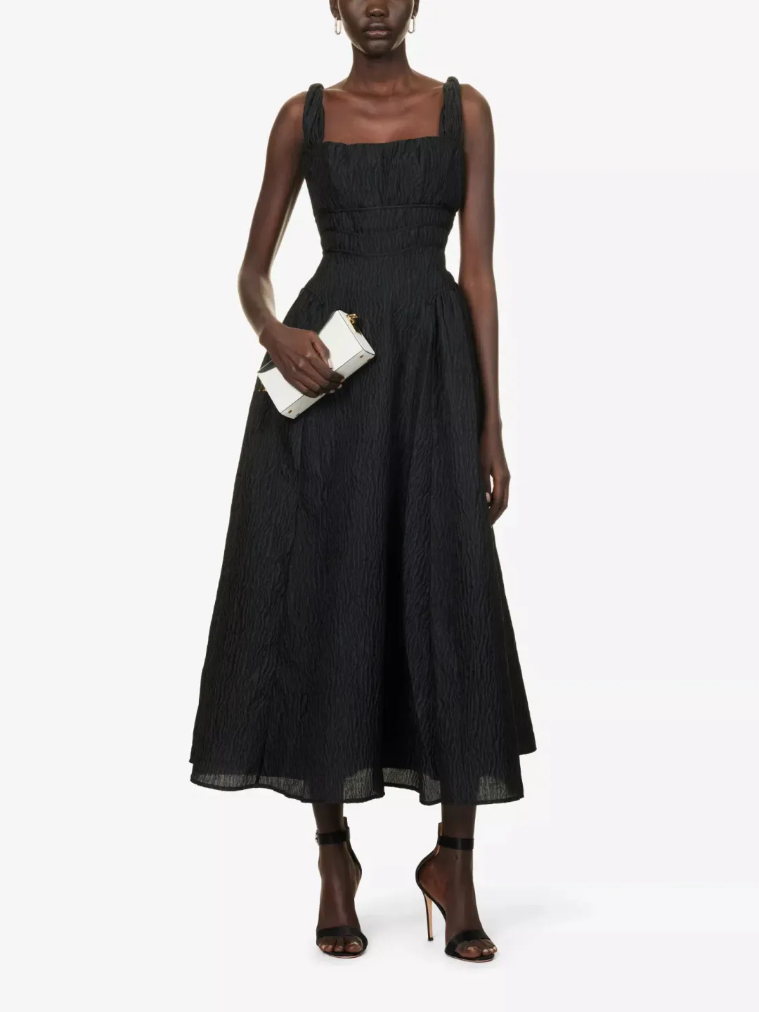Rachel Gilbert Sophy Strap Midi Dress Black Size 1 / AU 8 for rent on The Volte - main image