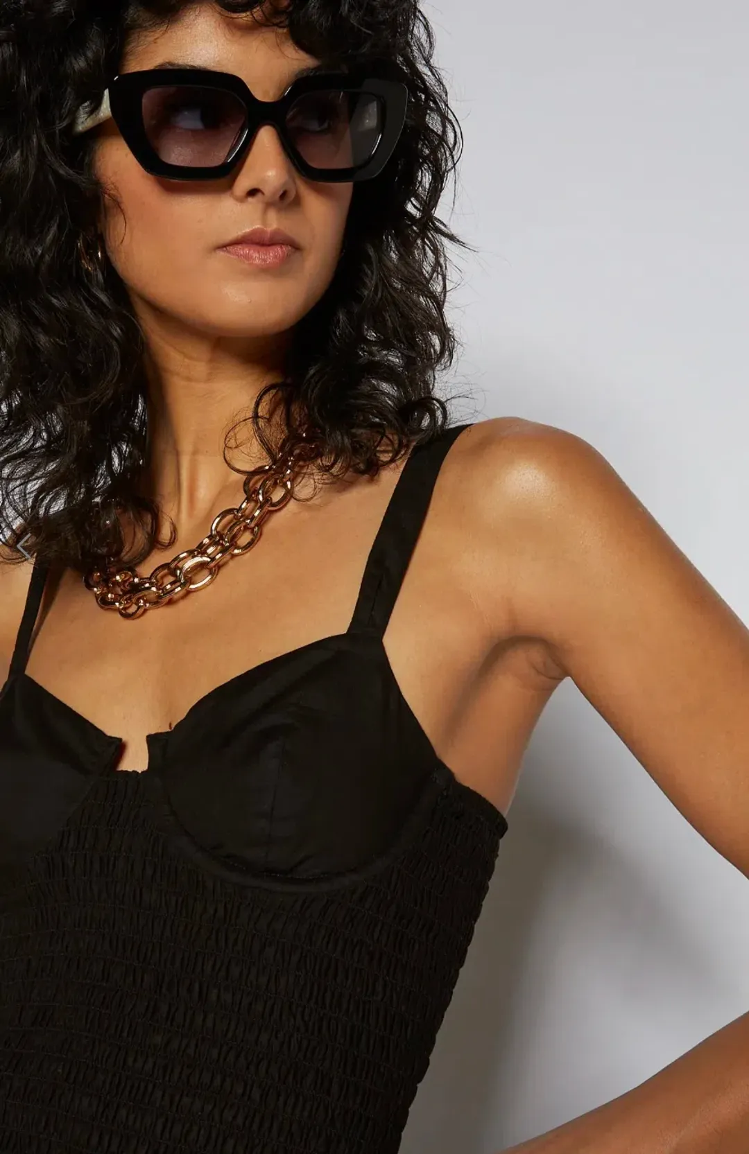 Scanlan Theodore Cotton Bralette Dress Black Size 0 / AU 6 for rent on The Volte - main image
